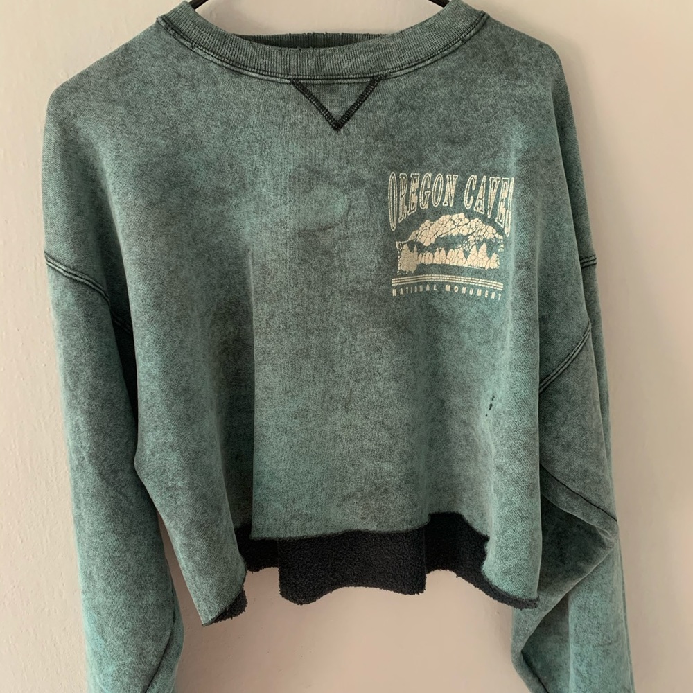 Vintage Oregon Caves Cropped Crew Neck